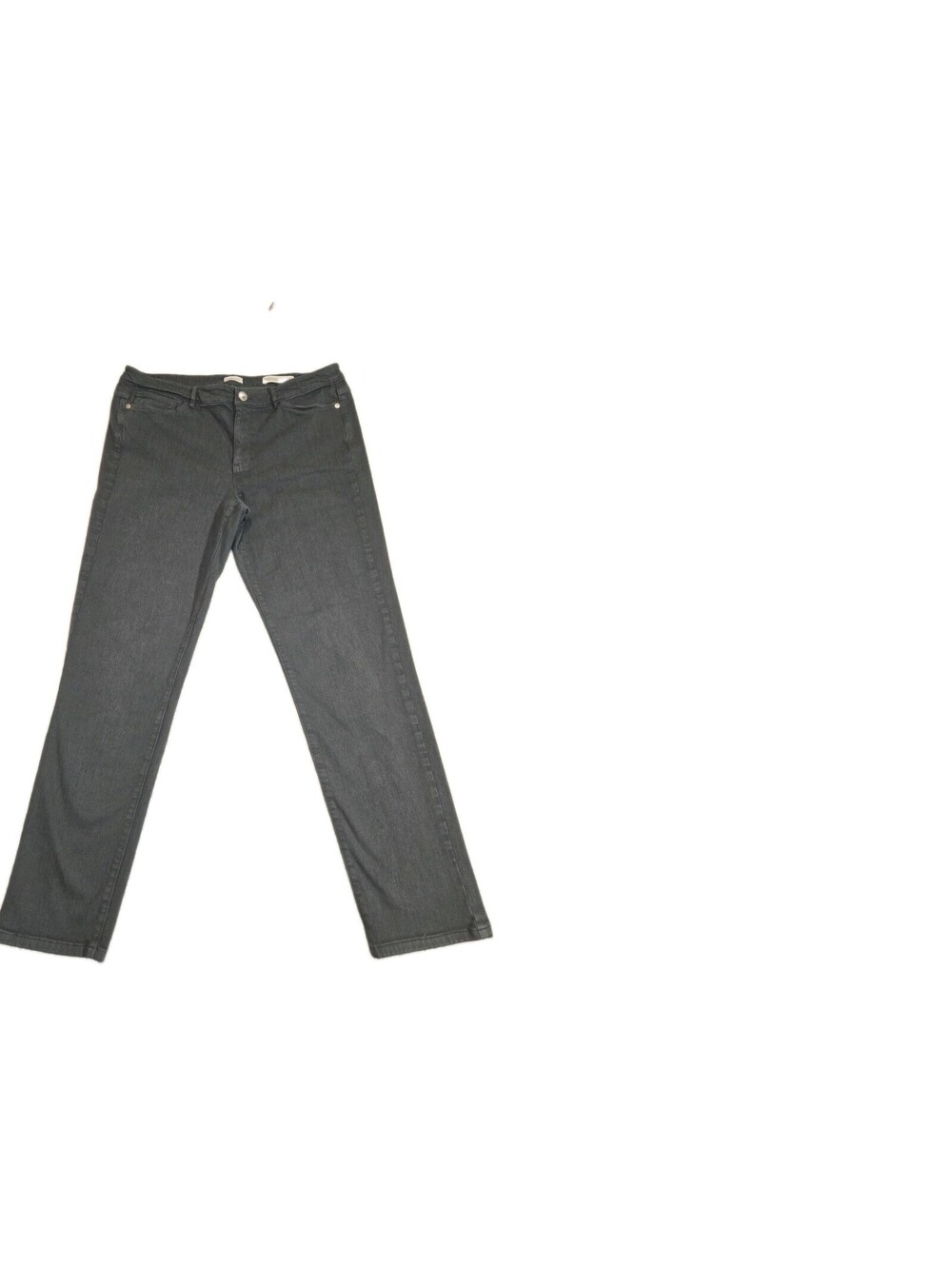J.Jill Denim Boyfriend Jeans Size 12R Hunter Green Straight Leg Ankle  Mid Rise